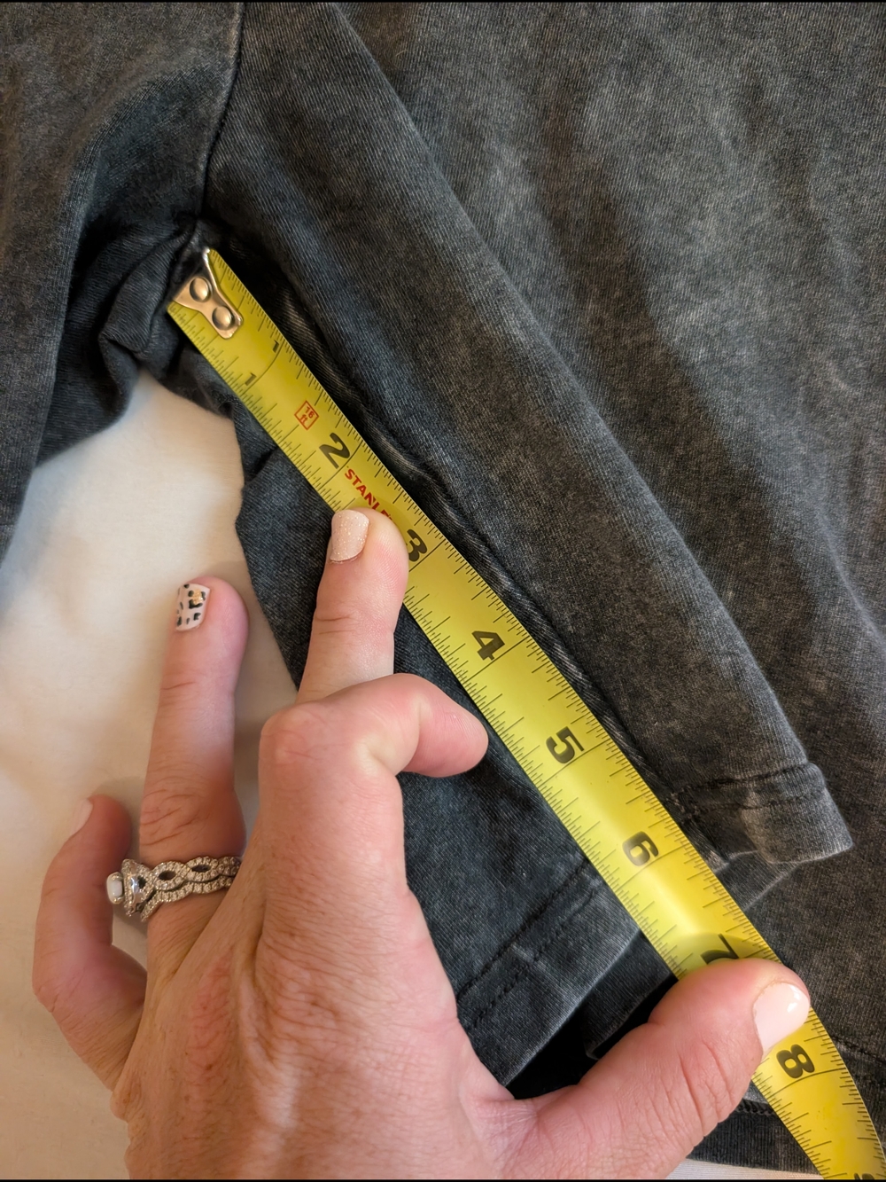 aerie Chill.Play.Move High-Rise Bike Shorts in Washed Charcoal - Picture 5 of 5
